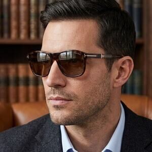 New! Tom Ford Frances FT1081 52E Brown Tortoise Sunglasses, Authentic